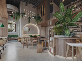 现代创意咖啡厅装修设计案例